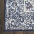 thumbnail image 5 of Nourison Home Machine Washable Series 1 2'2" x 12' Navy Ivory Vintage Indoor Rug, 5 of 9