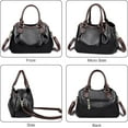 thumbnail image 3 of Satchel Bags for Women Large PU Leather Handbags Shoulder Bags Ladies Crossbody Bags Top Handle Tote Bag, 3 of 7