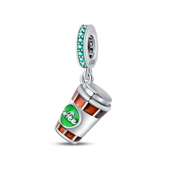 Coffee Cup Charm, Compatible with Most Bracelet, Charm for Bracelet