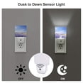 thumbnail image 3 of Cauagu Lavender Fields Under Blue Sky Print LED Nightlight,0.5W Night Lights Plug into Wall 1 Pack with Dusk-to-Dawn Light Sensor Soft Glow Lamp for Bathroom Adult Hallway-US, 3 of 7