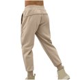 thumbnail image 4 of Ndbuld Sweatpants Athletic Pants Traning Track Pants Joggers for Men Drawstring Elastic Waist And Solid Color Pocket Hoodie Binding Leg Pants Tracksuit Pants Rollbacks,Beige,2XL, 4 of 4