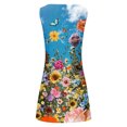 thumbnail image 5 of IROINNID Fit&Flare Dress For Women Sleeveless Round Neckline Sexy Vintage Round Dresses Strapless Print Dress, 5 of 5