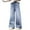 Z14-Blue, variant on shoper Girls Jeans Size 10-12 Wide Leg, Denim Pants for Girls Bow Heart Embroidered Casual Loose Washed Y2K Baggy Boyfriend Jeans Casual Pants Streetwear Teen Clothes Blue 2-3 Years