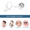 thumbnail image 4 of Wall Mount Led Lighted Makeup Mirror 5X Magnifying Touch Screen Shaving Mirror Double-Sided Round Bathroom Vanity Mirror Swivel Extendable Cosmetic Mirror,Concealed Install, 4 of 5