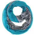 thumbnail image 1 of Two-Tone Zebra Infinity Scarf, 1 of 3