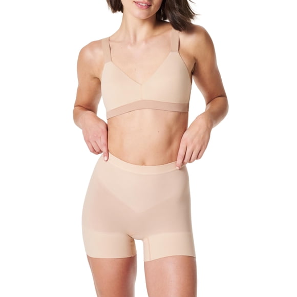 Shapewear Spanx Seamless Power Shorty Lightweight Nude S