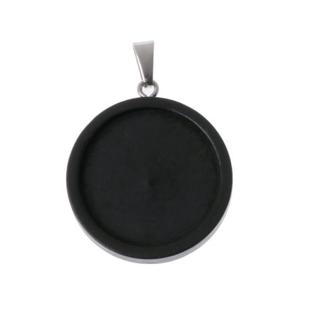 

Round Wooden Pendant Trays Black Log Color Blanks Bezel Pendant Blanks for Bride