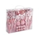 thumbnail image 5 of Juego de 40 adornos navideños decorativos Macarena bolas de cristal colgantes rosa, 5 of 8