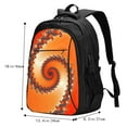 thumbnail image 5 of Cauagu Orange Rotating Print Travel Laptop with USB Charging Port,Extra Large Backpack College Backpack Business Work Bag Casual Daypack Perfert for Men Women, 5 of 7