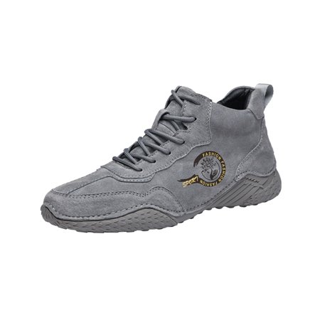 

Women High Top Short Boots Shoes Breathable Velvet Cotton Sneakers Shoes Boot Vacation Outdoor Journey Sneaker Gray 44