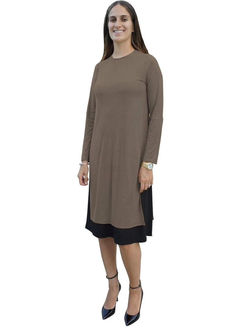 knee length dresses for ladies Polka Dot Print Square Neck Puff Sleeve Dress Below Knee Length – Anna-Kaci