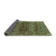 thumbnail image 2 of Ahgly Company Indoor Square Oriental Turquoise Blue Traditional Area Rugs, 4' Square, 2 of 4