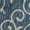 Blue, variant on Unique Loom Outdoor Botanical Collection Area Rug - Curl (2' x 6' 1" Runner Teal/Ivory)