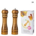 thumbnail image 2 of Coofit Pepper Grinder Wooden Adjustable Large Capacity Manual Spice Grinder Pepper Mill, 2 of 10
