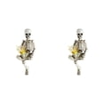 thumbnail image 2 of Clearance Sale! Resin Skeleton Figurines Set of 2 with Juice Glass, Funny Halloween Decor for Mantel Shelf Centerpiece, 2 of 5