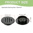 thumbnail image 2 of Round Soffit Vent, Aluminum Alloy Wall Vent Grille Cover for Exhaust Black 5 Inch, 2 of 7