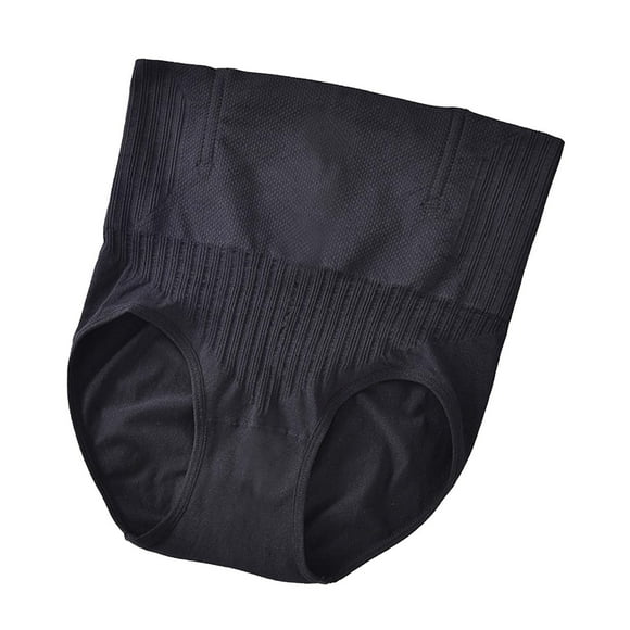 Birdeem Ladies Comfortable Solid Color Large Size High Waist Warm Belly Hip Lift Thin Waist Panties Underwear