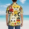 thumbnail image 6 of Kll Men'S Hawaiian Shirt Short Sleeve Button Down Beach Shirts-Vehicles, 6 of 8