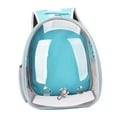 thumbnail image 4 of Mochila transportadora para gatos, bolsa de viaje portátil para perros pequeños y gatos, transparente Azul, 4 of 9