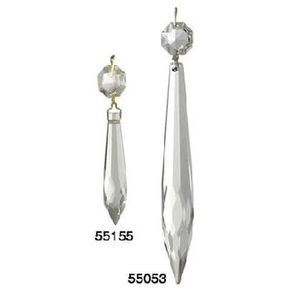 B&P Lamp  5 Inch (125mm) Clear FAT U-Drop Crystal Chandelier Light Replacement Pendant Prism