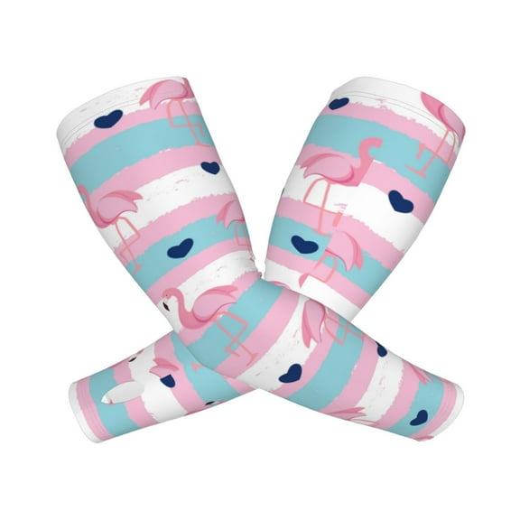 Picia Flamingo1 Arm Sleeves for Men and Women - Tattoo Cover Up UPF 50  Cooling Sports Sleeve for Basketball Golf Football-One Size