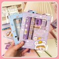 thumbnail image 3 of Ensemble de Papeterie Scolaire 6 Pcs/ensemble, 2 Crayons, 1 Règle, 1 Petit Livre, 1 Stylo Couteau et 1 Effaceur, Parfait pour Cadeaux et Fournitures de Rentrée, 3 of 5