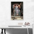 thumbnail image 2 of ARTCANVAS Circe Offering the Cup to Odysseus Ulysses 1891 Canvas Art Print by John William Waterhouse - Size: 26" x 18" (1.50" Deep), 2 of 9