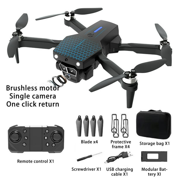 Dron plegable con cámara HD de 1080p, cuadricóptero RC aéreo, retención de altitud, modo sin cabeza, ajuste de velocidad de arranque, control remoto, UAV, juguetes, regalos para niños y niñas.