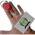 thumbnail image 2 of 5 Pack - Premium Retractable Carabiner Badge Reels with Horizontal Half Card Badge Holders (Clear Plastic) - Leaves Magnetic Mag Stripe Exposed for POS & Swipe Cards by Specialist ID (Assorted Colors), 2 of 7