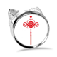 thumbnail image 1 of Anillo de Compromiso Ajustable de Seguridad China Roja, 1 of 3