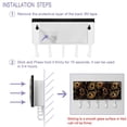 thumbnail image 4 of PhooArto Key Holder for Wall Decorative with 5 Key Hooks, Peacock Feather Golden Pattern Holders Wall Mount Organizer with Mail Key Rack, Self Adhesive, 4 of 7