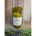 thumbnail image 4 of Repurposed Wine Bottle Candle Rosemary & Lemon 13.5oz Vineyard & Brew, 4 of 7