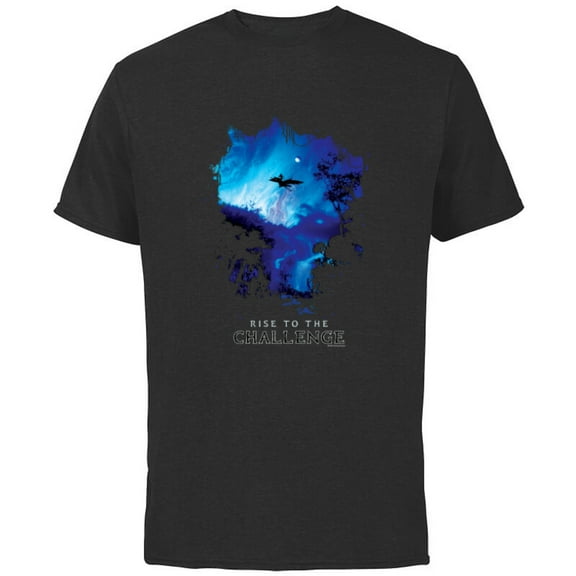 Avatar Pandora Banshee Rider Rise to the Challenge Ikran - Short Sleeve Cotton T-Shirt for Adults - Customized-Black