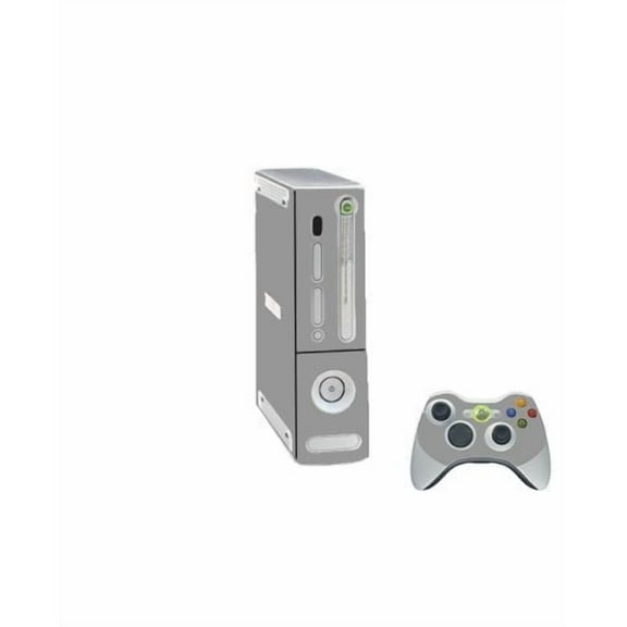 Microsoft Xbox 360 Original GREY SILVER Console Skin
