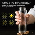 thumbnail image 4 of ABPETE 300ml Olive Oil Pump Dispenser Glass Bottle Sauce Bottles for Honey Ketchup Salad Dressing Hot Sauces, White, 4 of 11