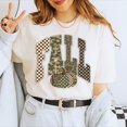 thumbnail image 4 of Fall Patterned Pumpkin Graphic Shirt Autumn Season Apparel Brown, 4 of 10