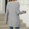 thumbnail image 2 of JUUNthy Womens Tunic Sweater, Crewneck Loose Fit Long Sleeve Fall Casual Pullover Ribbed Knit Tops Blue S, 2 of 11