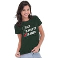thumbnail image 3 of Xmas Naughty Nice Framed Checklist Women's T Shirt Ladies Tee Brisco Brands S, 3 of 6