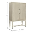 thumbnail image 3 of Lexicon Genoa Asian Hardwood Bar Cabinet in Light Oak, 3 of 5