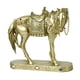 thumbnail image 4 of Estatua de caballo decorativa de resina, escultura de caballo, regalo, obra de arte, exhibición creativa, figura. Oro, 4 of 9