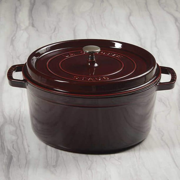 Staub 7quart Round Enameled Cast Iron Cocotte