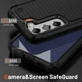 thumbnail image 3 of for Samsung Galaxy S22 Case, S22 Case with Self Healing Flexible TPU Screen Protector[2 Pack], Military Grade Dual-Layer Heavy Duty Case for Galaxy S22 5G-Black, 3 of 11