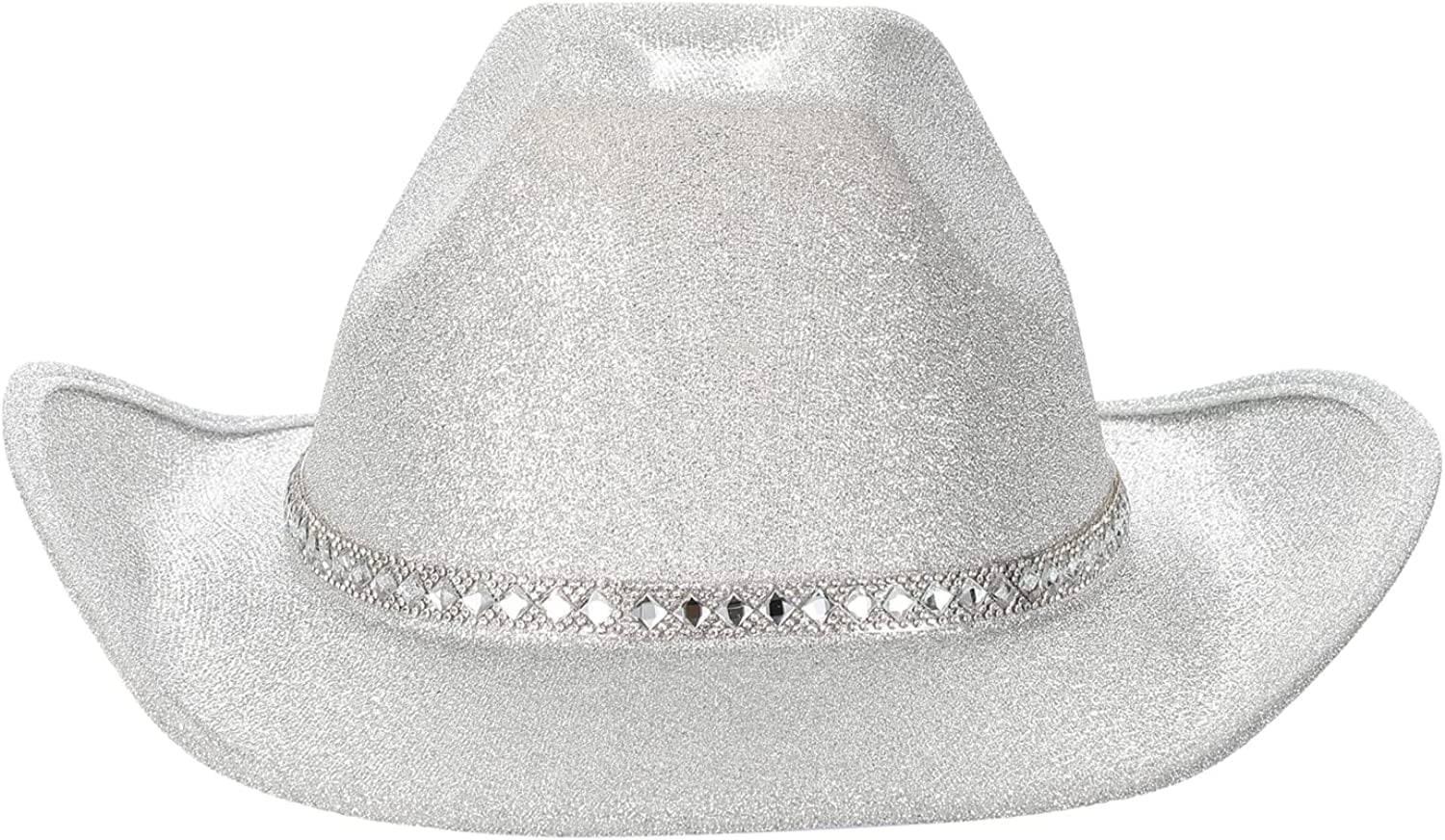 DabuLiu Glitters Cowboy Hats with Feathers Women Men Fluffy Cowgirl Hat