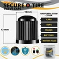 thumbnail image 4 of Performore 30 pcs Tire Valve Caps Heavy-Duty Stem Covers with O-Rubber Rings, Universal Car Wheel Tire Valve Stem Caps Dust Cover for Cars, SUVs, Bikes, Bicycles, and Motorcycles (Black), 4 of 7