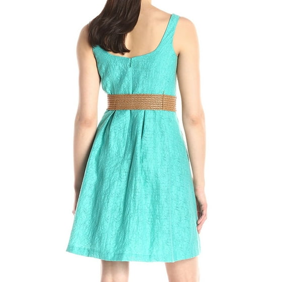 nine west sleeveless spotted dres