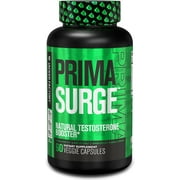 Primasurge Testosterone Booster for Men - Boost Lean Muscle Growth, Strength, Energy & Fat Loss | Natural Test Booster Supplement w/ Premium PrimaVie, Ashwagandha & More - 60 Veggie Pills