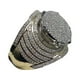 thumbnail image 2 of Anillo con Engaste de Diamantes Completo Anillo Chapado En Oro Anillo con Engaste de Diamantes Completo, 2 of 7
