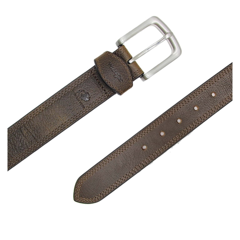 Wrangler Bison Leather Belt, River Tan photo 2