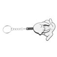 thumbnail image 5 of Llavero de gato de dibujos animados: Divertido accesorio giratorio para colgar en mochilas, bolsos y llaves. Llavero decorativo para niñas y mujeres., 5 of 5
