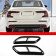 thumbnail image 2 of Black Stainless Steel Pipe Throat Exhaust Outputs Tail Frame Trim Cover for S60 2020 S90 V90 2016-2, 2 of 5